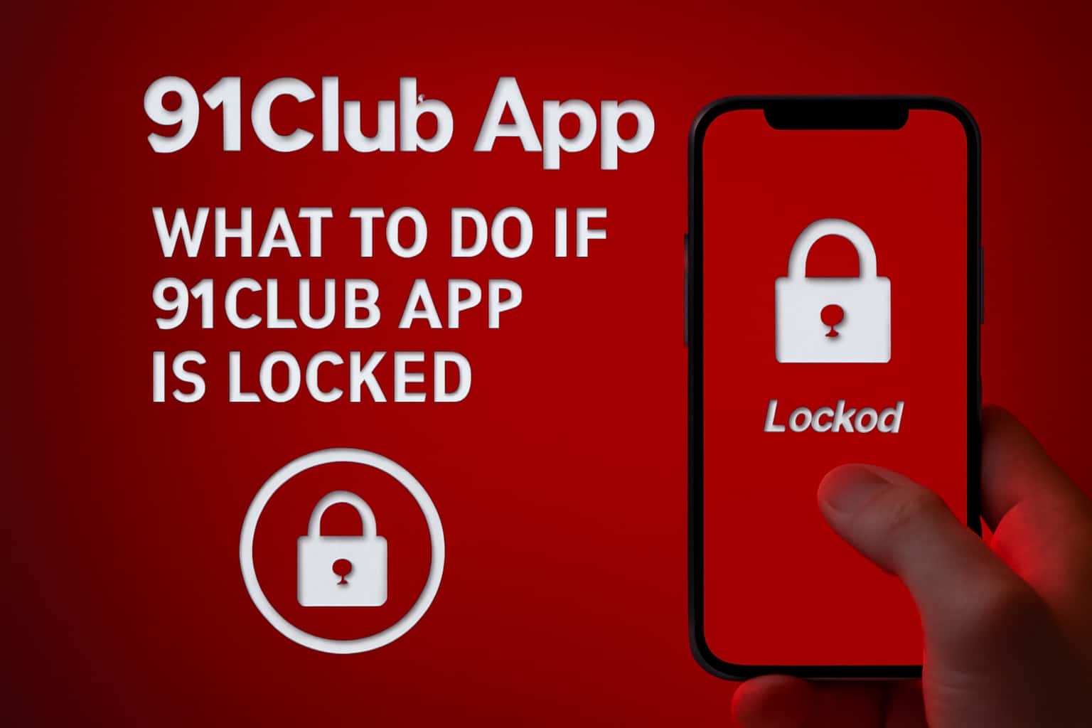 An informative illustration about recovering a locked 91Club App account.
