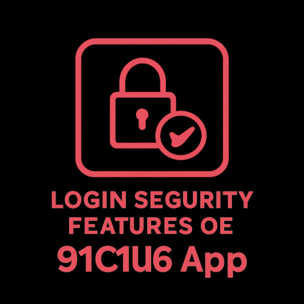 Icon representing the login security features of the 91Club App.