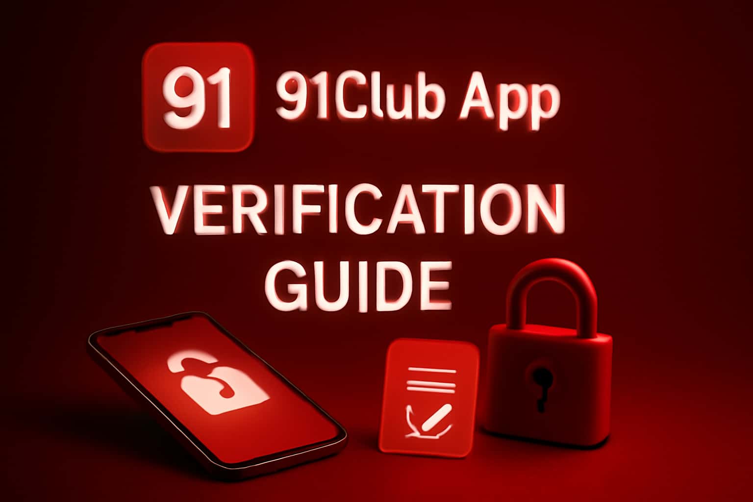 A graphic representation of the 91Club App Verification Guide.