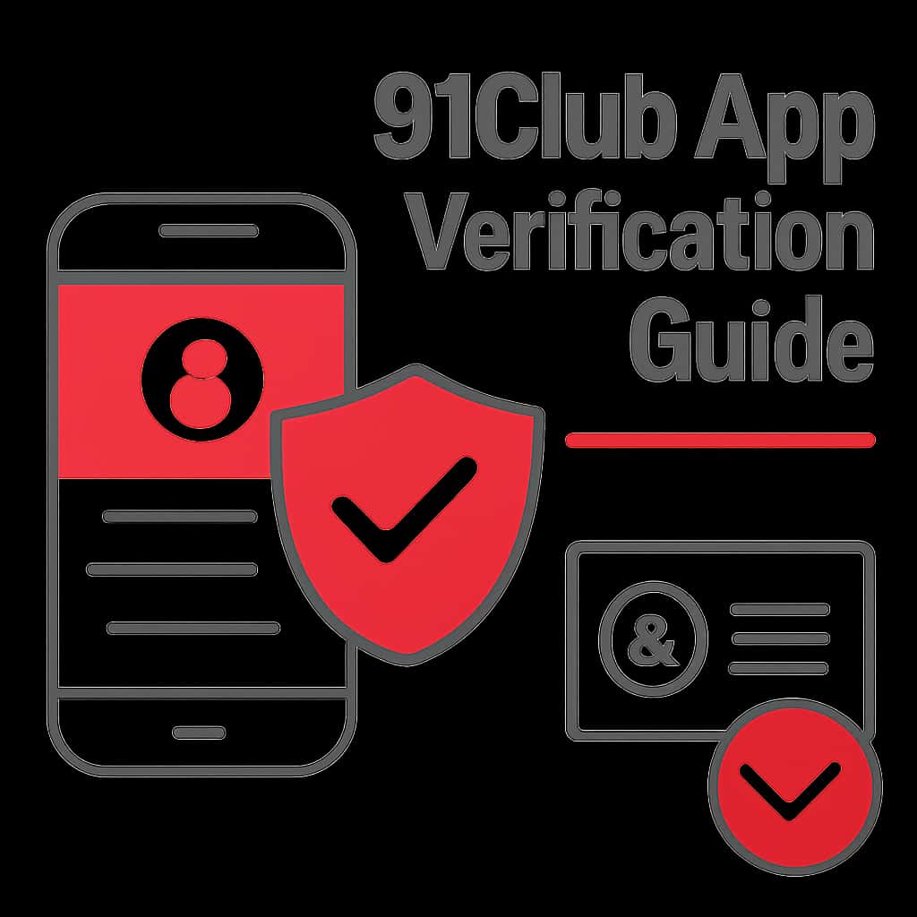 Diagram outlining steps for verifications in the 91Club App.