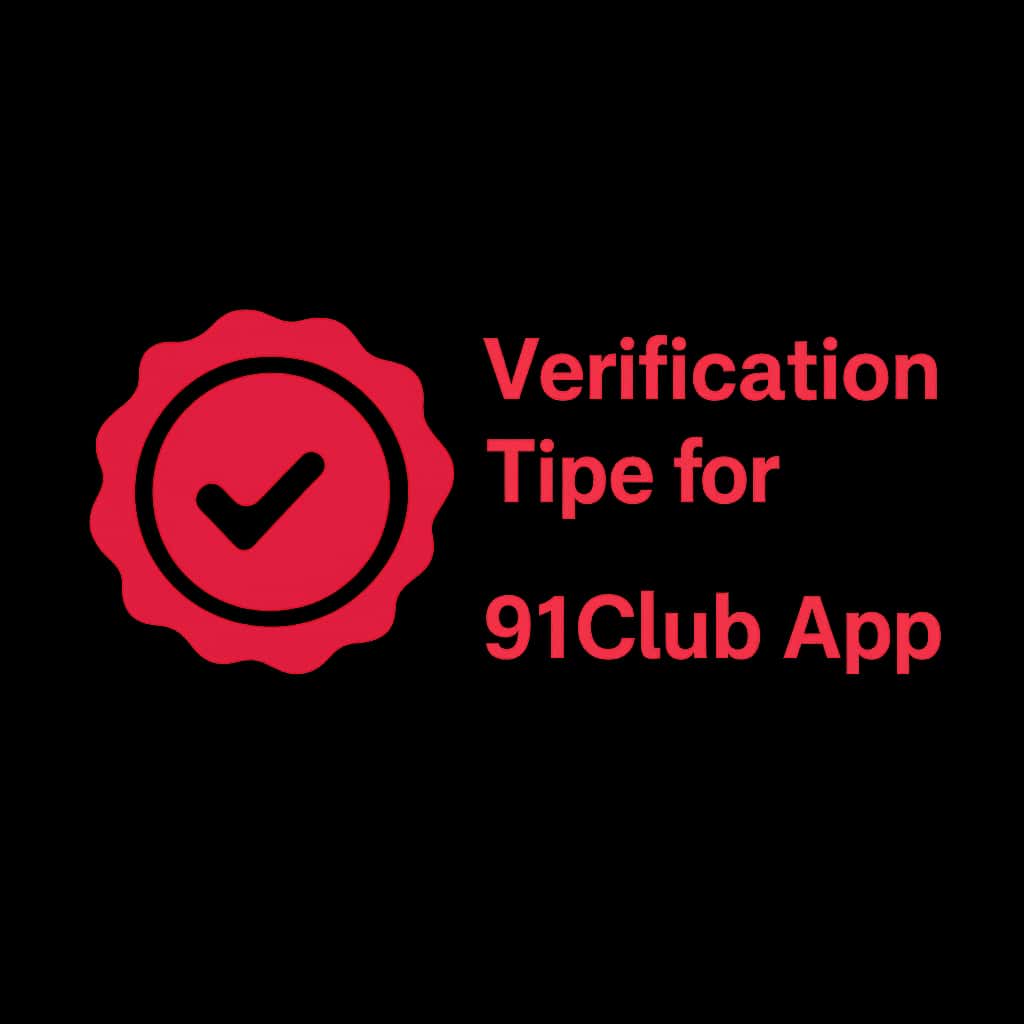 An icon representing verification tips for the 91Club App.