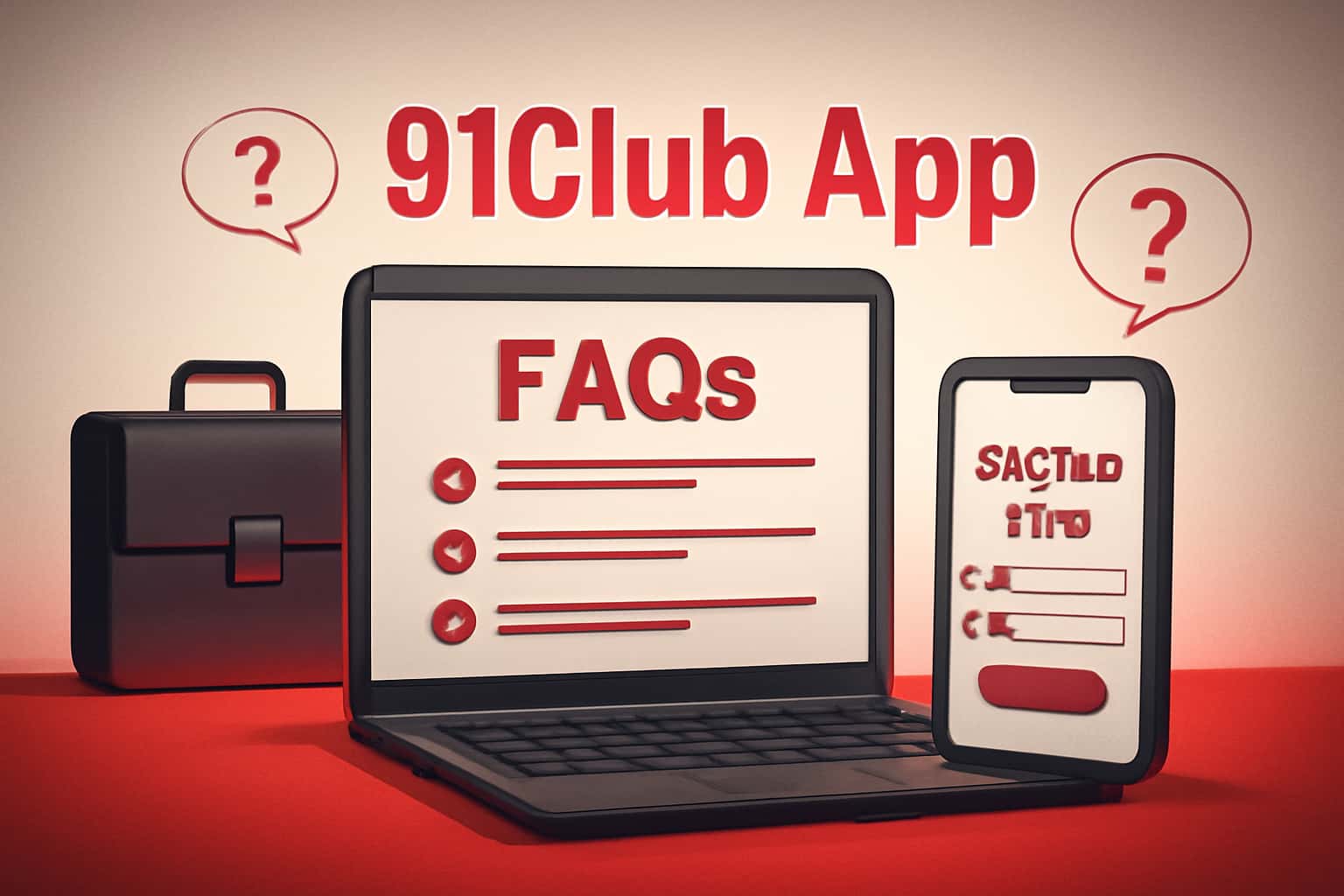 An informative representation of FAQs regarding the 91Club App Login.