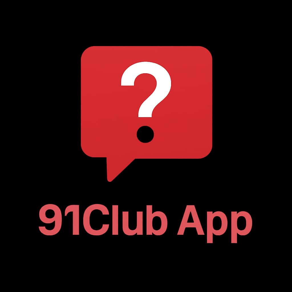 A simple badge symbolizing help resources for 91Club App Login.