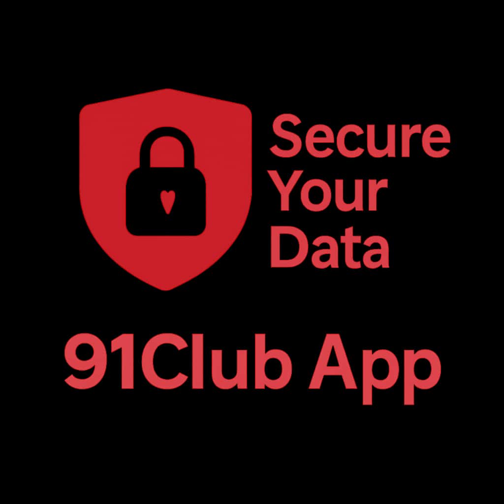 Icon symbolizing data security for 91Club App.