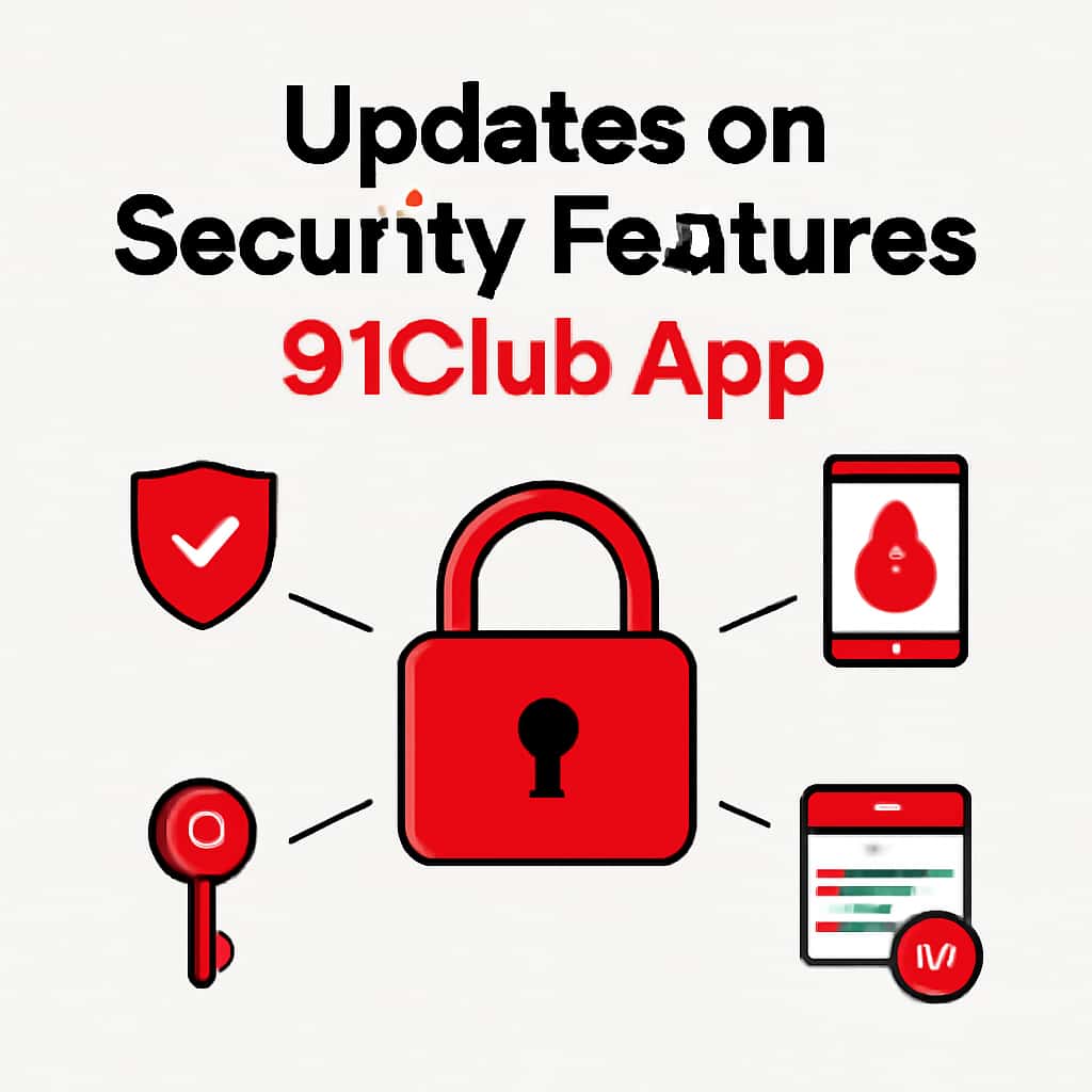 Illustration explaining updates on the 91Club App security features.